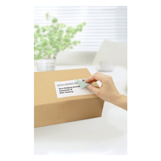 Labels 4 Parcels Packages BlockOut over old label Appl3