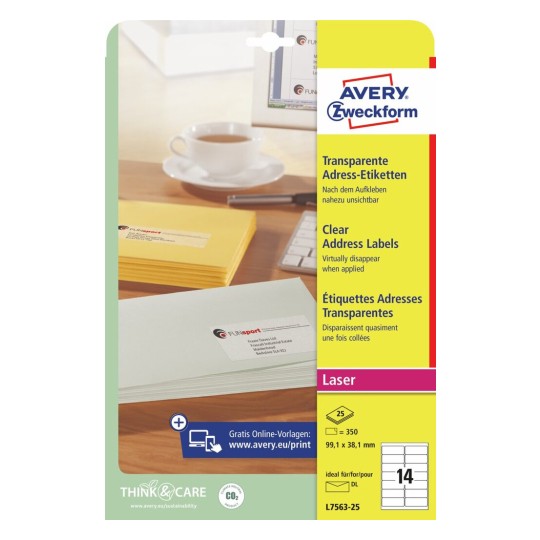 Adresetiketten L7563-25