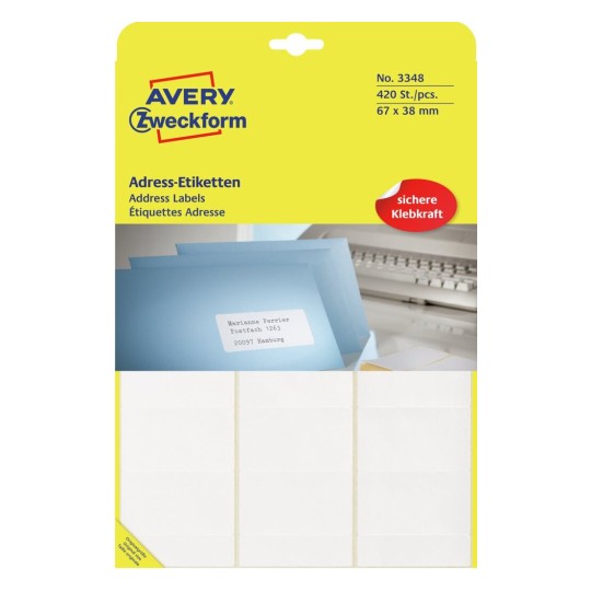 Handbeschrijfbare etiketten 3348
