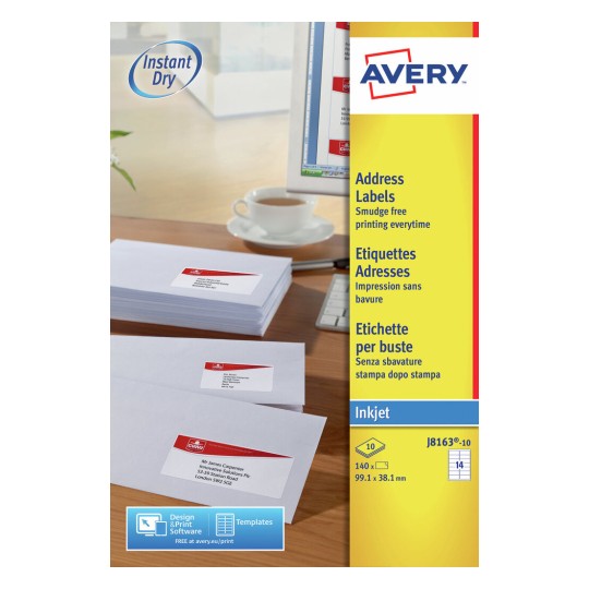 Adresetiketten J8163-10