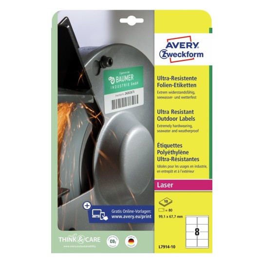 Ultra-resistente etiketten L7914-10