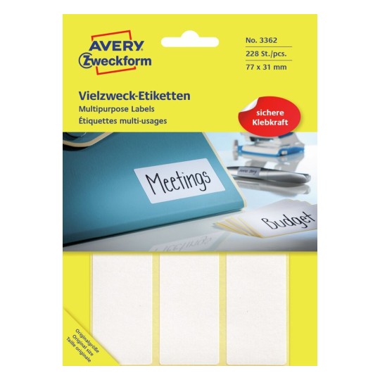 Handbeschrijfbare etiketten 3362