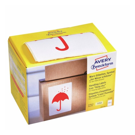 Waarschuwingsetiketten met symbool 7252