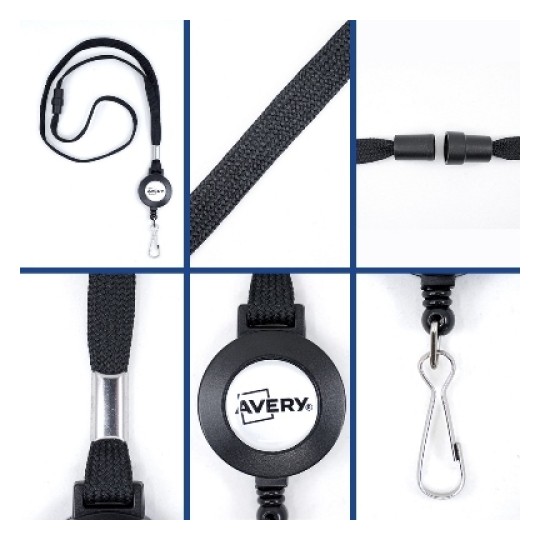 Lanyards met afrolmechanisme 4830 Inhoud: 10 Stuk