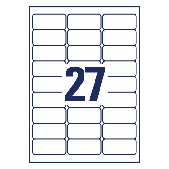 Adresetiketten J4721-25 63,5 x 29,6 mm