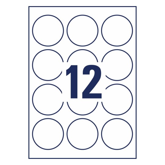 Ronde productetiketten L3416-10 Ø 60 mm