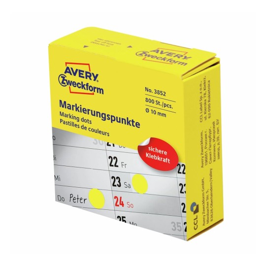 Markeringspunten 3852 Inhoud: 800 Etiketten / 1 Rol