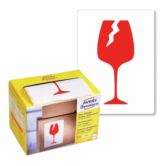Waarschuwingsetiketten met symbool 7251 Inhoud: 200 Etiketten / 1 Rol
