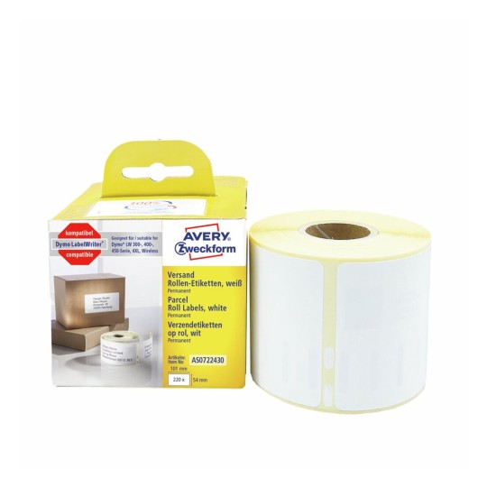 Etiketten op rol AS0722430 Inhoud: 220 Etiketten / 1 Rol