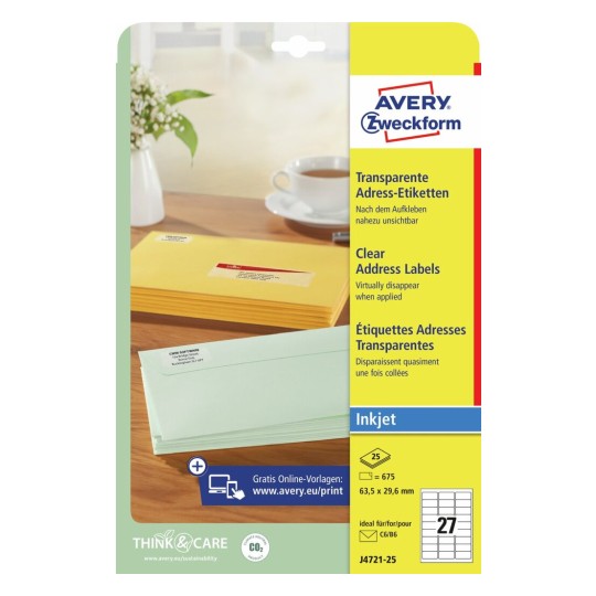 Adresetiketten J4721-25