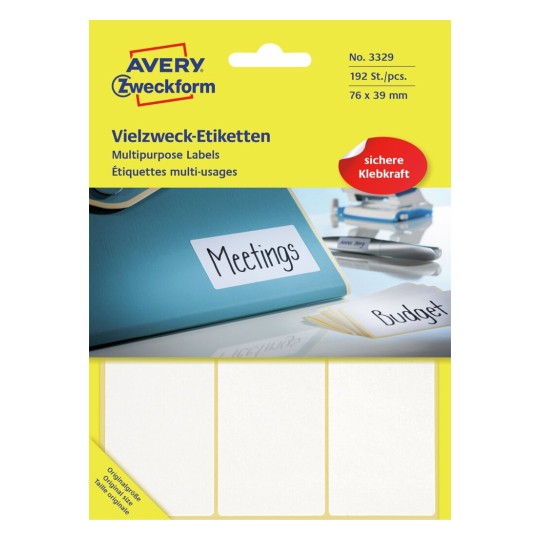 Handbeschrijfbare etiketten 3329