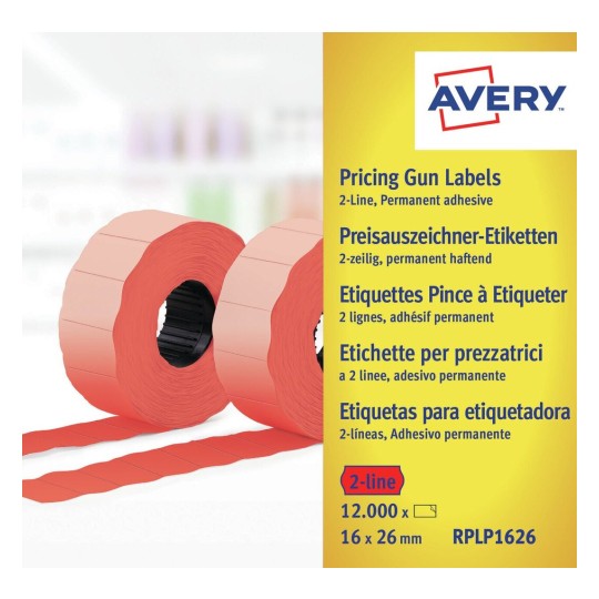 Prijstang etiketten RPLP1626