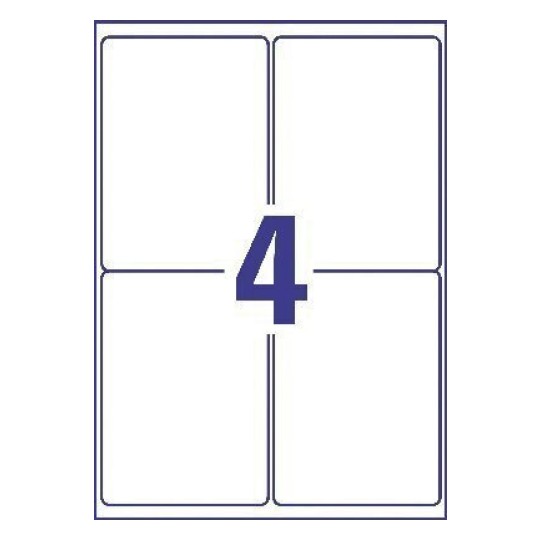 Ultra-resistente etiketten B3483-50 105 x 148 mm