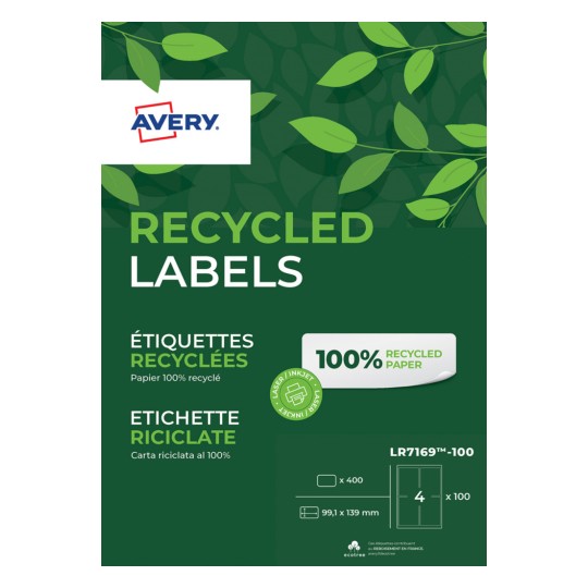 Gerecyclede verzendetiketten LR7169-100