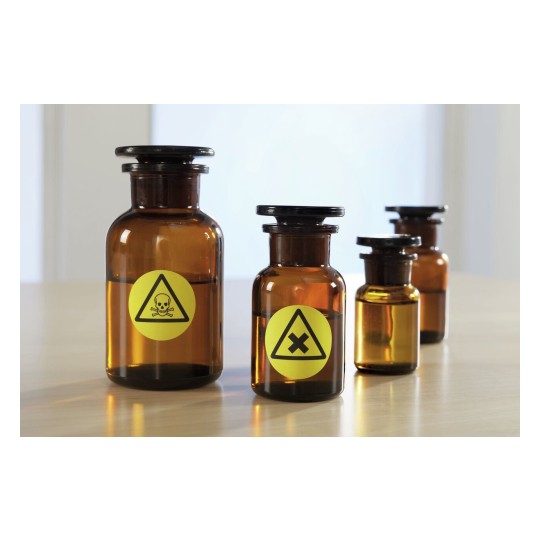 L6130-20 4004182049730 Labels Protection Security Weatherproof Permanent Yellow Round anw