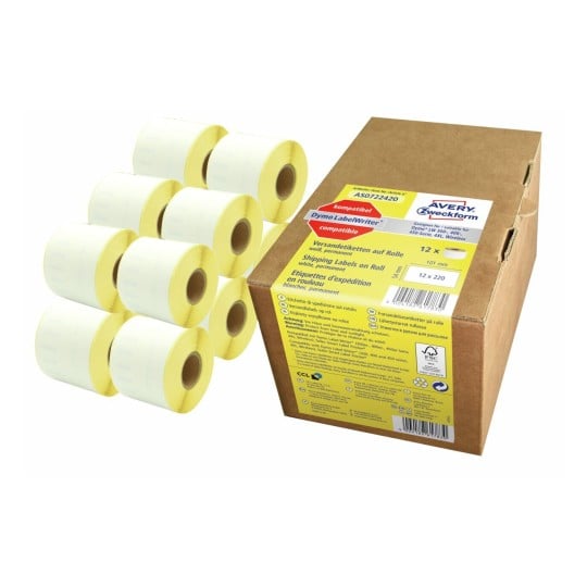 Etiketten op rol AS0722420 Inhoud: 2.640 Etiketten / 12 Rol