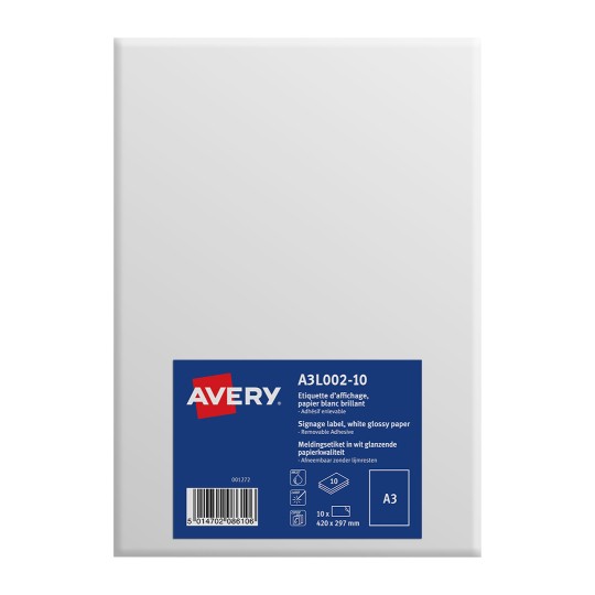Zelfklevende A3 posters A3L002-10