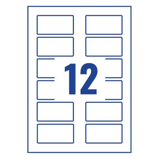 Étiquettes GENERIQUE Durable 869419 pack de 5 porte-badges avec pince combi 40 x 75 mm