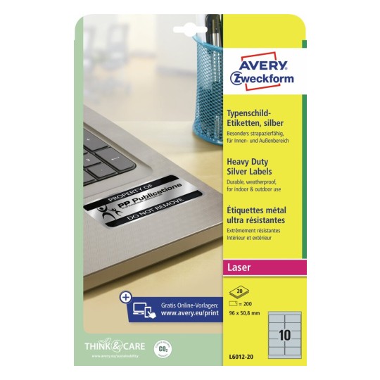 Inventaris etiketten L6012-20