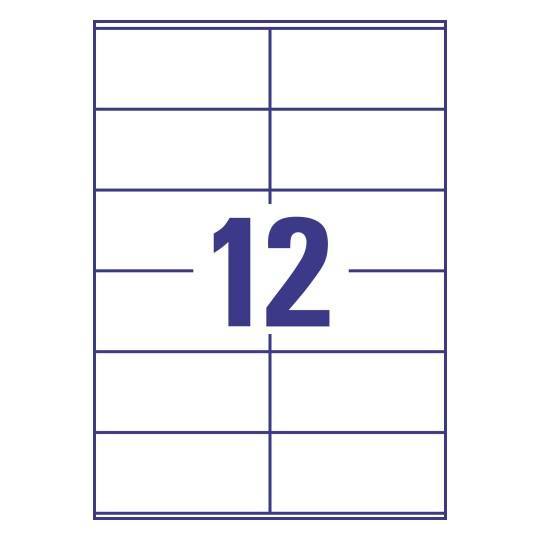 seks dynastie twintig Word template voor etiketten 3424 - 105 x 48 mm | Avery