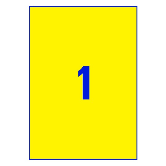 Word template voor etiketten 3473 210 x 297 mm avery