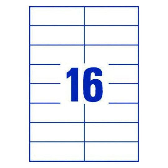 Word template voor etiketten 3484 105 x 37 mm Avery