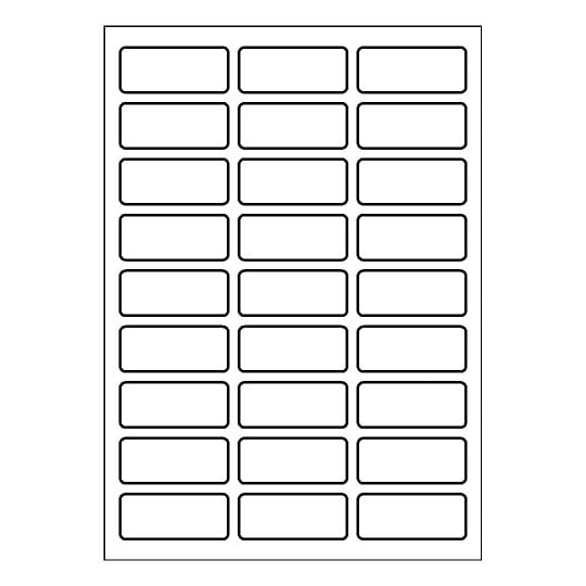 Design Online &amp; Word-template Avery 60x25-R | Avery