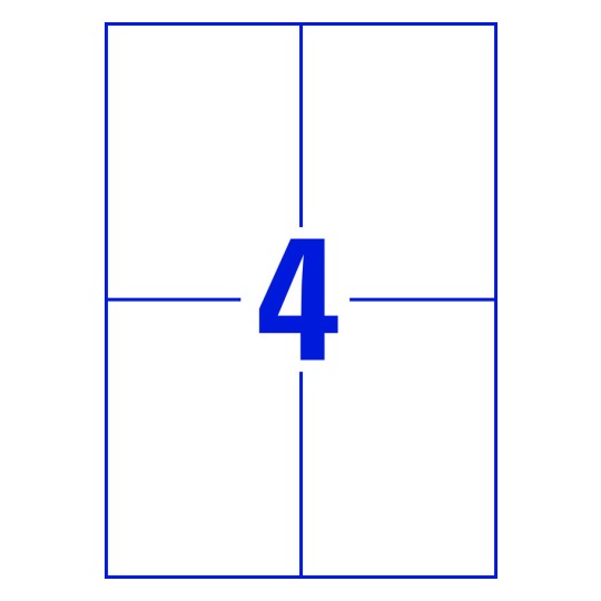 Word template voor etiketten 6120 105 x 148 mm Avery
