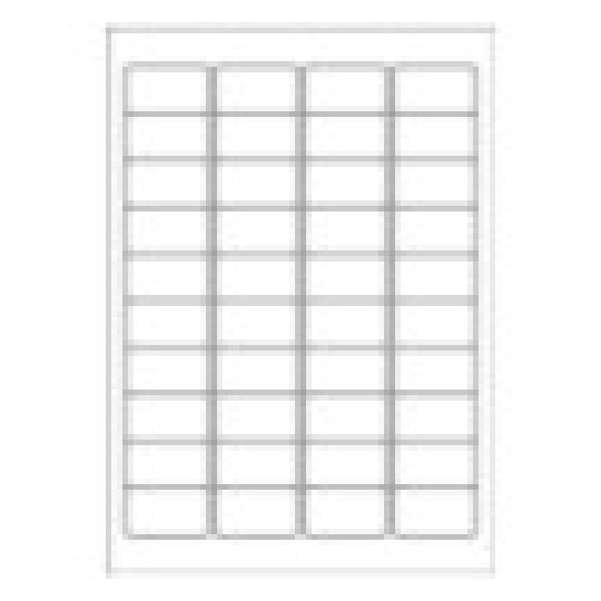 Word template voor etiketten J8654 457 x 254 mm Avery