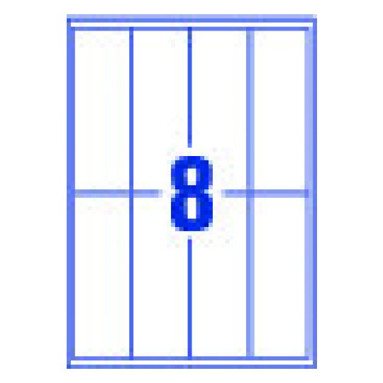 Word template voor etiketten J8875 50 x 140 mm Avery