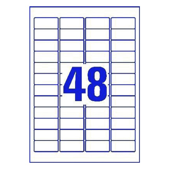 Word template voor etiketten L4736 - 45,7 x 21,2 mm | Avery
