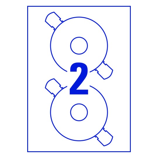 Word template voor etiketten L6015 - Ø 117 mm | Avery