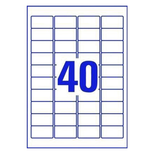 Word template voor etiketten L7125 45 7 x 25 4 mm Avery