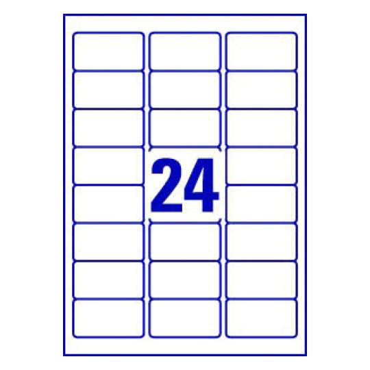 Word Template voor etiketten L7159 - 63,5 x 33,9mm | Avery