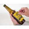 Bier etiket dat aangebracht wordt op fles