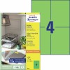 Gekleurde etiketten 3458 Inhoud: 400 Etiketten / 100 Vellen