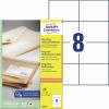 Gerecyclede universele etiketten LR3427 Inhoud: 800 Etiketten / 100 Vellen