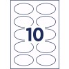 Zelfklevende ovale naambadges L4882-20 85 x 50 mm
