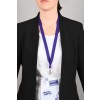 10 gerecyclede Lanyards van 100% gerecylced kunststof, paars 4842P 15 x 440 mm