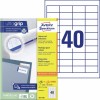Universele etiketten 3657-200 Inhoud: 8.800 Etiketten / 220 Vellen