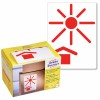 Waarschuwingsetiketten met symbool 7253 Inhoud: 200 Etiketten / 1 Rol