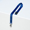 10 gerecyclede Lanyards van 100% gerecylced kunststof, blauw 4842B