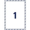 Raamstickers, dubbelzijdig bedrukbaar L9001-10 210 x 297 mm