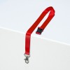 10 gerecyclede Lanyards van 100% gerecylced kunststof, rood 4842R
