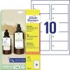 Hangkaartjes T1001-10 Inhoud: 100 Kaarten / 10 Vellen
