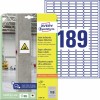 Sterk klevende papieren etiketten L7871-20 Inhoud: 3.780 Etiketten / 20 Vellen