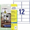 Weerbestendige etiketten J4776-10 Inhoud: 120 Etiketten / 10 Vellen