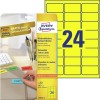 Gekleurde etiketten L6035-20 Inhoud: 480 Etiketten / 20 Vellen