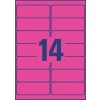 Neon Etiketten L7363P-25 99,1 x 38,1 mm