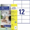 Gerecyclede universele etiketten, 10 vel LR3424-10 Inhoud: 120 Etiketten / 10 Vellen